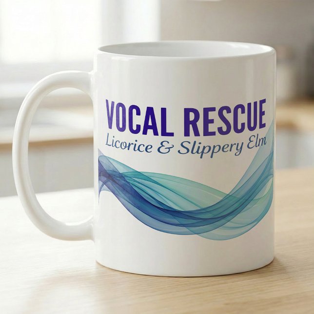 Voice Reset Wave Licorice & Slippery Elm Kaffeetasse (Von Creator hochgeladen)