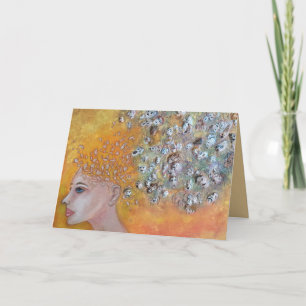 Voices Original Art Strong Frau Karte