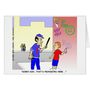 Void Graffiti Funny Police Cartoon Geschenke & T-S
