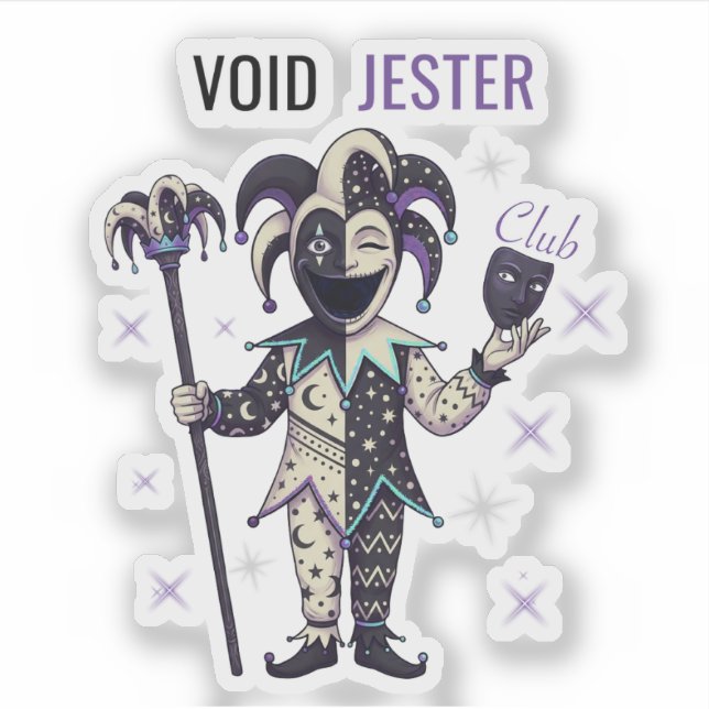 Void Jester Club Aufkleber (Vorderseite)