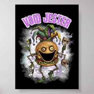 Void Jester Club - Freund Burger dunkel Poster