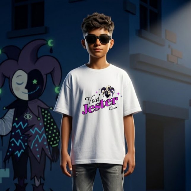 Void Jester Club – Smiling Chaos Jester T-Shirt (Von Creator hochgeladen)