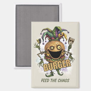 Void Jester Freund Burger Magnet