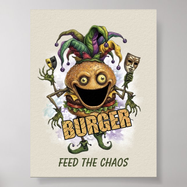 Void Jester Freund Burger Poster (Vorne)