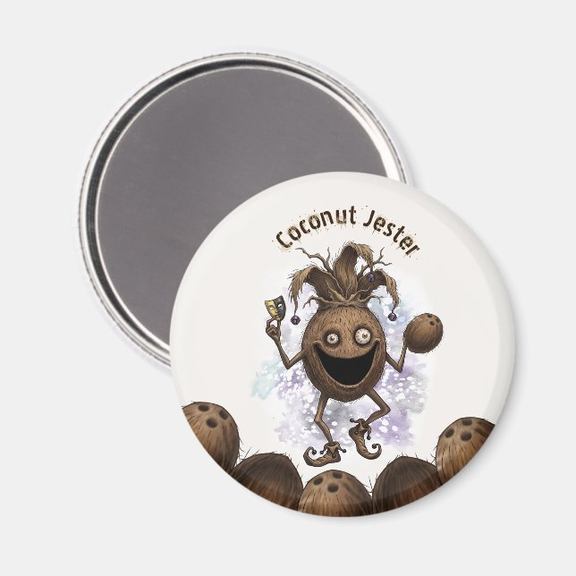 Void Jester Freund Kokosnuss Magnet (Vorderseite/Rückseite)