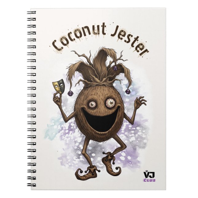 Void Jester Freund Kokosnuss Notizblock (Vorderseite)