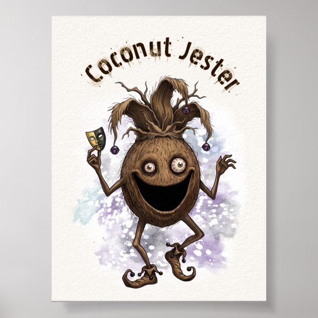 Void Jester Freund Kokosnuss Poster (Vorne)