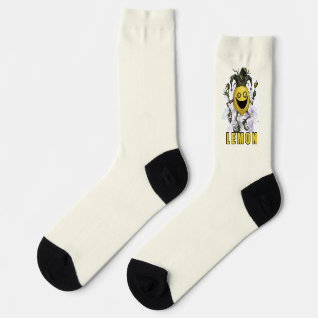 Void Jester Freund Lemon Socken (Linkes Detail)
