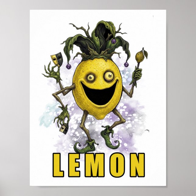 Void Jester Freund Zitrone Poster (Vorne)