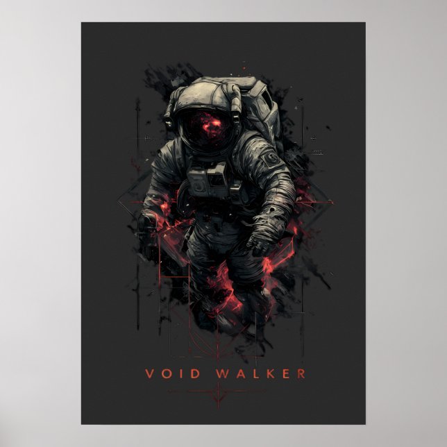 Void Walker Astronaut Heavy Metal Poster (Vorne)