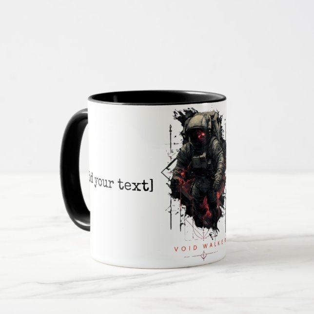 Void Walker Astronaut Heavy Metal Tasse (Vorderseite Links)