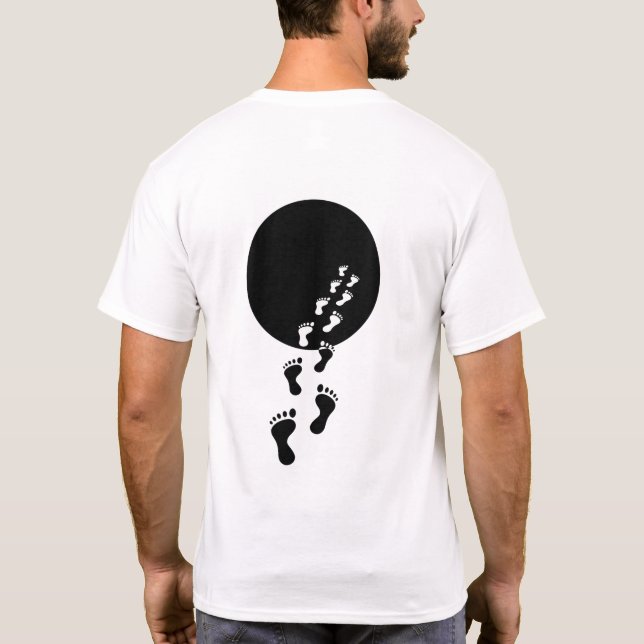 VOID WALKER Minimalistische Ästhetik T-Shirt (Rückseite)