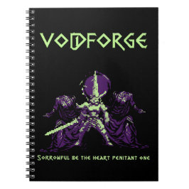 Voidforge "Penitent One" Dark Fantasy Pixel Art Notizblock