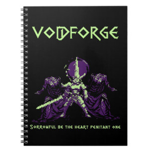 Voidforge "Penitent One" Dark Fantasy Pixel Art Notizblock