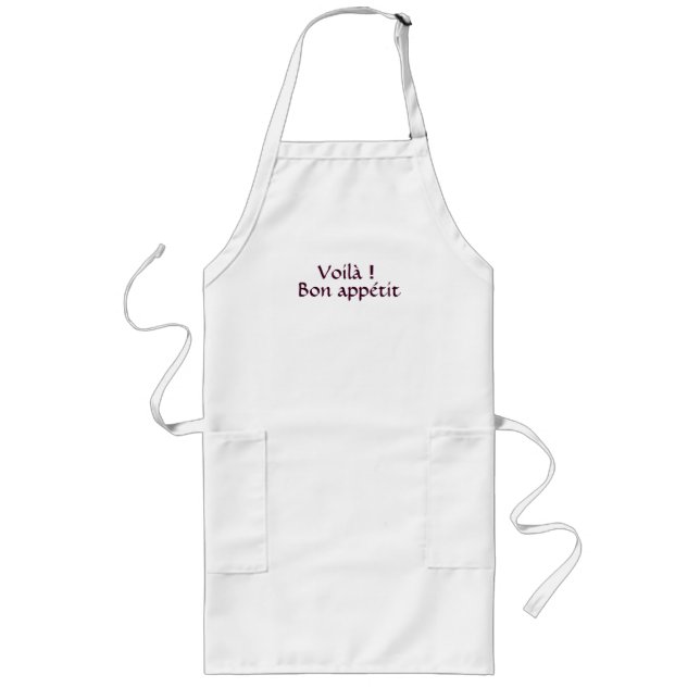 Voilà! Bon appétit Lange Schürze (Vorne)