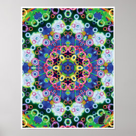 Voila Kinetic Collage Kaleidoscope Poster