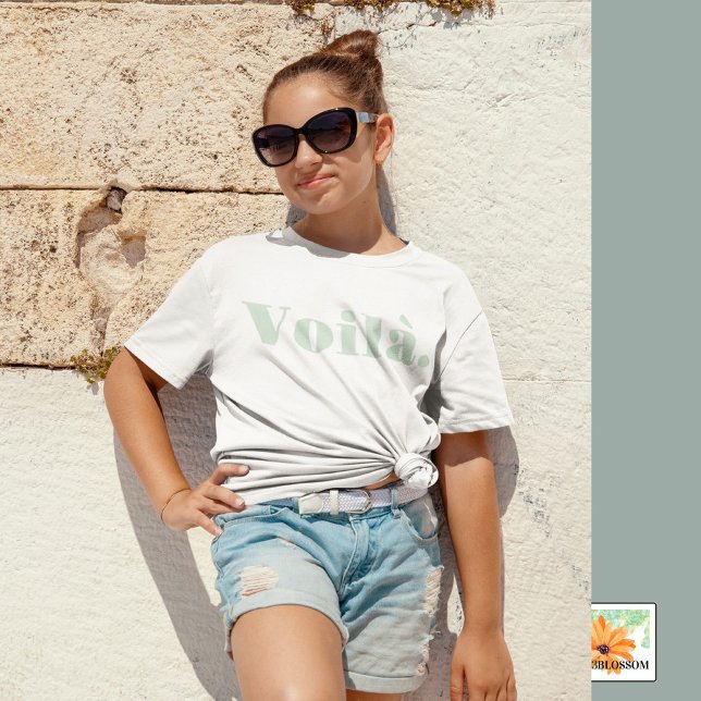 Voilà Shirt, französisches Spenden, Paris Word T-Shirt (Von Creator hochgeladen)