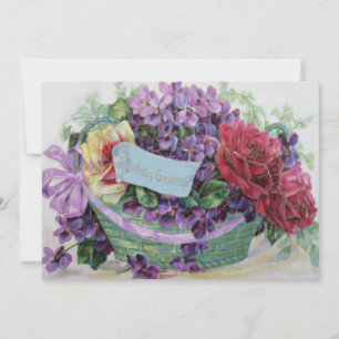 Voilet-Rose-Körbe Blumenmuster-Blume