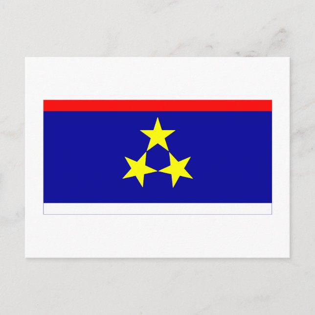 Vojvodina-Flagge Postkarte (Vorderseite)