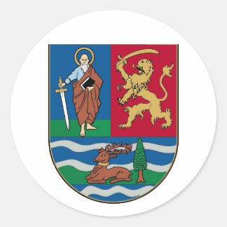 Vojvodina grb, Wappen Runder Aufkleber