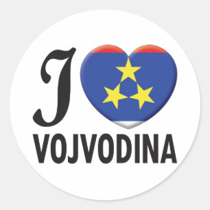 Vojvodina-Liebe Runder Aufkleber
