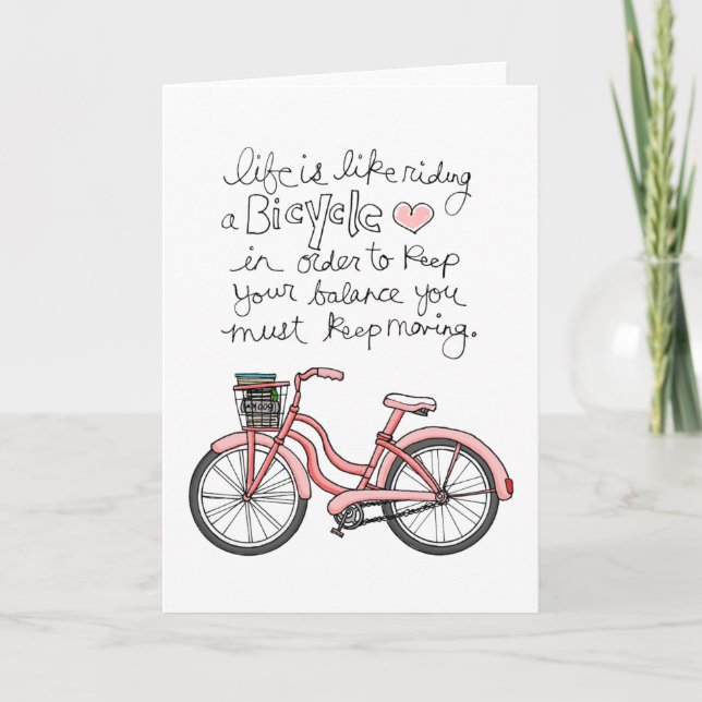 vol25 Leben ist wie Fahrradfahren Karte (Vorderseite)