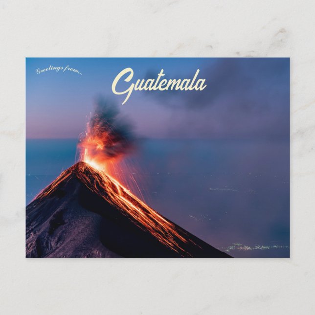 Volcán de Fuego Guatemala Postkarte (Vorderseite)