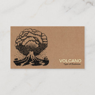 Volcano - Faltschachtel Visitenkarte