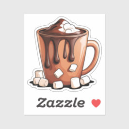 Volcano Hot Chocolate Dream Mug Aufkleber