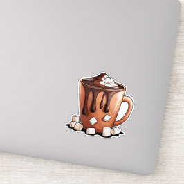 Volcano Hot Chocolate Dream Mug Aufkleber