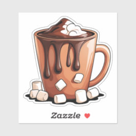 Volcano Hot Chocolate Dream Mug sticker