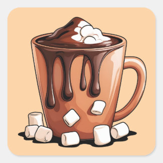 Volcano Hot Chocolate Dream Mug sticker