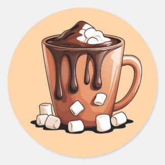 Volcano Hot Chocolate Dream Mug sticker