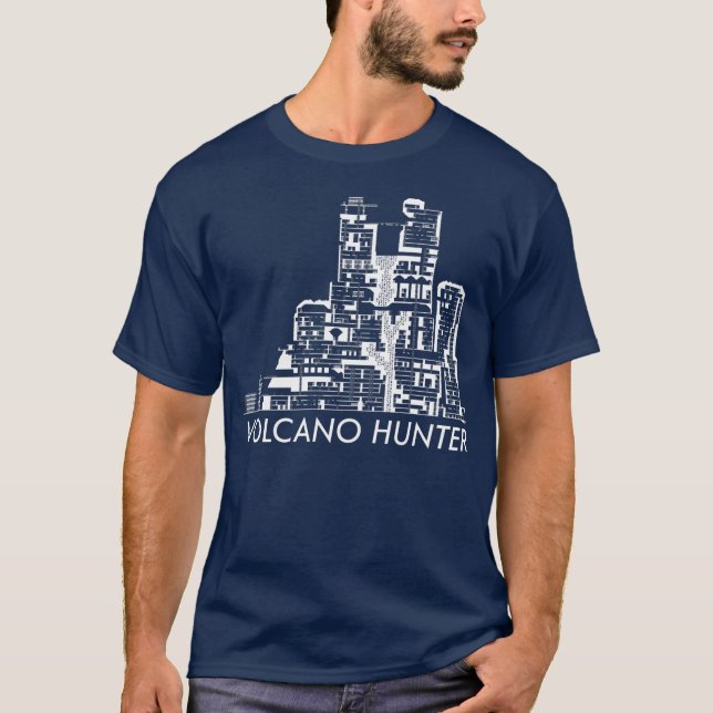 Volcano Hunter Map T-Shirt (Vorderseite)