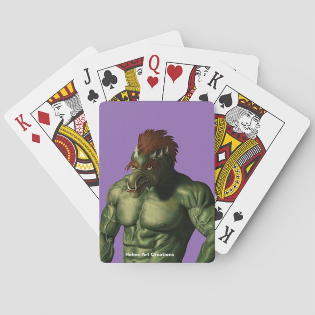 Volcano Troll Vacation Hoch über der Leventina Spielkarten (Rückseite)