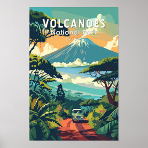Volcanoos Nationalpark Ruanda Kunst, Dichtung und Poster