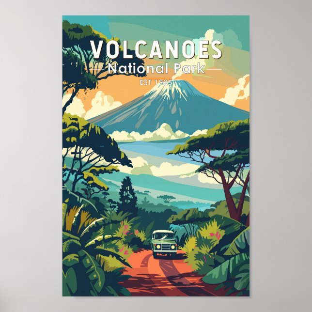 Volcanoos Nationalpark Ruanda Kunst, Dichtung und  Poster (Vorne)