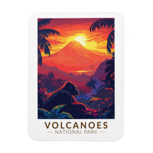 Volcanos Nationalpark California Magnet