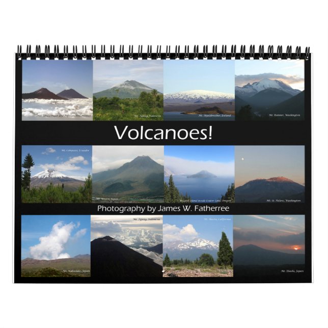Volcanos Wall Calendar von J.W. Vater. Kalender (Titelbild)