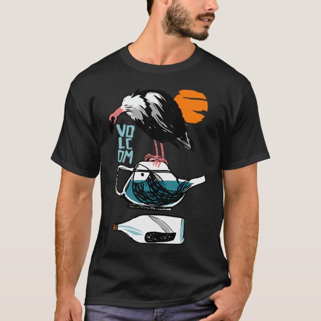 Volcom Vintage Vulture Wüste T-Shirt (Vorderseite)