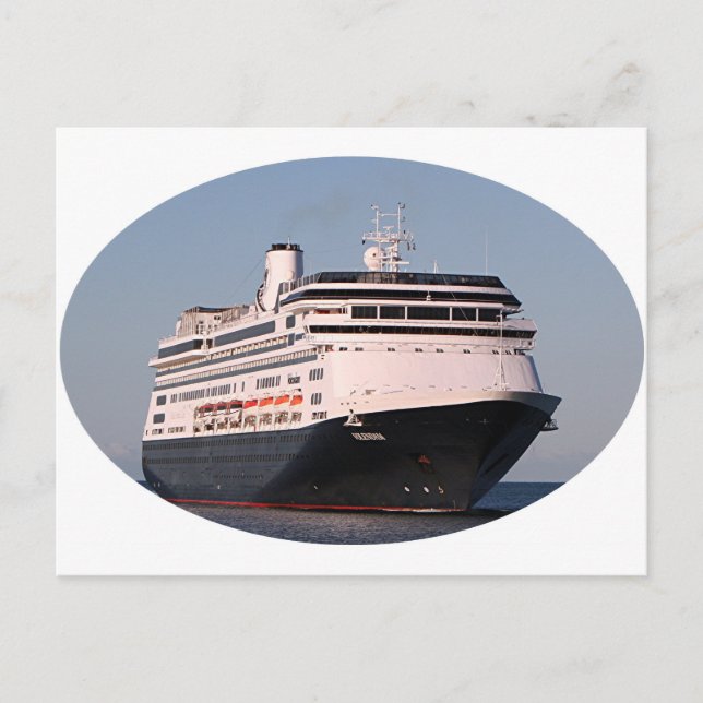 Volendam Kreuzfahrtschiff Oval 6 Postkarte (Vorderseite)