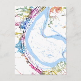 Volgograd Russia City Map Postkarte