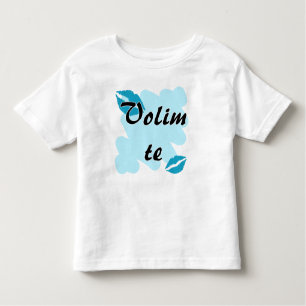 Volim te - Kroate - i-Liebe Sie Kleinkind T-shirt