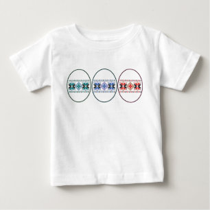 Volk-Entwurfs-Ostereier Baby T-shirt