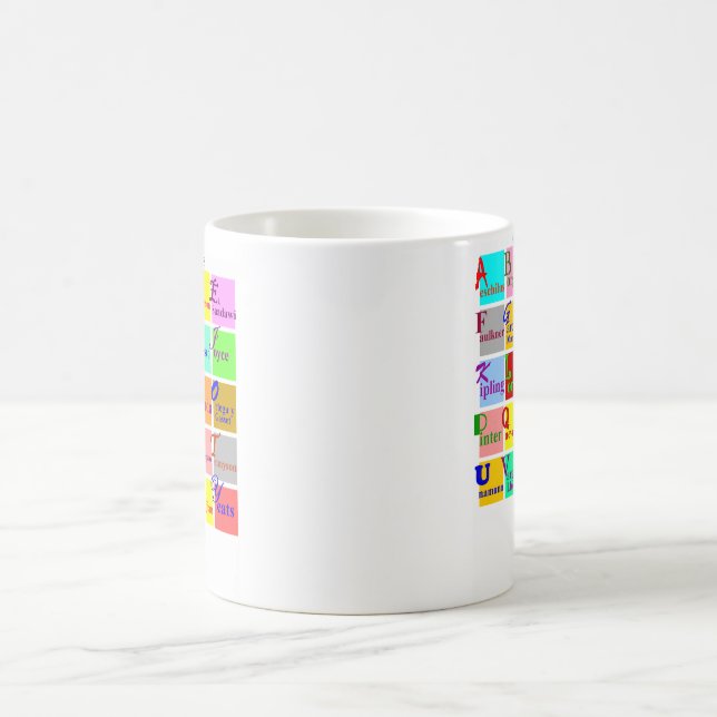 Völker der Buchstaben Tasse (Mittel)
