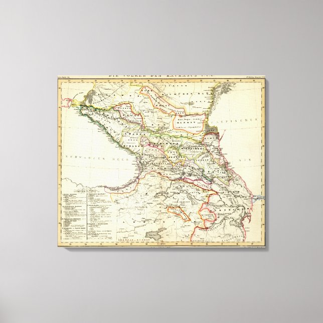 Völker des Kaukasus Leinwanddruck (Vorderseite)