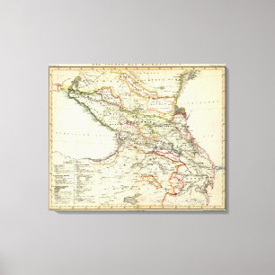 Völker des Kaukasus Leinwanddruck