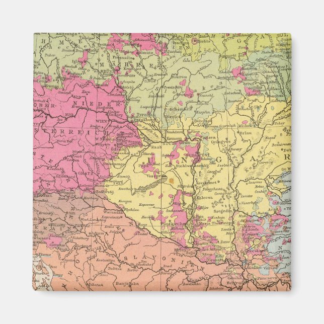 Volkerkar te / Oesterreich, Österreich Ungarn Magnet (Vorne)