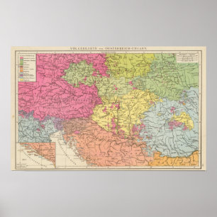 Volkerkar te / Oesterreich, Österreich Ungarn Poster