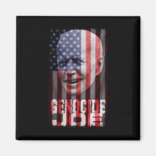 Völkermord Joe Biden Anti Biden Amerikanische Flag Magnet